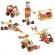 Set de constructie din lemn super-batibloc 100 piese