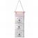 Organizator textil de perete cu 3 compartimente nukido nk-403 - roz