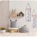 Organizator textil de perete cu 3 compartimente nukido nk-403 - roz