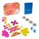 Joc magnetic de construit clixo - crew roz & galben 30 piese