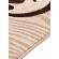 Model cappuccino, traversa crem maro, festonata, latime 60 cm
