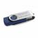 Unitate usb stocare 32gb, personalizata cu textul tau, albastru si negru