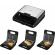 Sandwich-maker ecg s3173 3in1 triangle, 750w, 3 tipuri de placi detasabile,