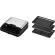 Sandwich-maker ecg s3173 3in1 triangle, 750w, 3 tipuri de placi detasabile,
