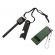 Amnar pentru camping ideallstore®, ultimate survival, otel inoxidabil, 10 cm, negru, fluier inclus