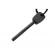 Amnar pentru camping ideallstore®, ultimate survival, otel inoxidabil, 10 cm, negru, fluier inclus