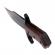 Cutit de vanatoare ideallstore®, pilgrim dagger, 33 cm, otel inoxidabil, negru, husa inclusa