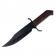 Cutit de vanatoare ideallstore®, pilgrim dagger, 33 cm, otel inoxidabil, negru, husa inclusa