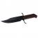 Cutit de vanatoare ideallstore®, pilgrim dagger, 33 cm, otel inoxidabil, negru, husa inclusa
