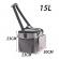 Geanta termo-izolanta 15L, 23 x 30 x 23 cm, gri, Vivo WCD15