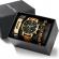 Set cadou cu ceas barbatesc geneva royal maro si doua bratari elegante