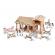 Papo figurina set poney club-boxa carton+4 figurine