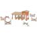 Papo figurina set poney club-boxa carton+4 figurine
