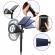 Lampa solara, proiector cu 4 leduri, pentru gradina, 2 moduri de iluminare, 28 cm