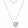 Lant argint 925, 70 cm si charm inima argint 925, gravat litera ta