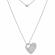 Lant argint 925, 70 cm si charm inima argint 925, gravat litera ta