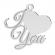 Lantisor 70 cm, model i love you - argint 925