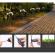 Set 2 x lampa de gradina cu panou solar, 22 led, multicolor, 10w