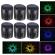 Set 6 x lampa de gradina cu panou solar, led rgb, 10w