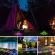 Set 6 x lampa de gradina cu panou solar, led rgb, 10w