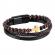 Set curea de piele naturala maro sau neagra, bratara cu cruce