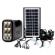 Sistem iluminare led gd8017a, 3 becuri, panou solar