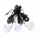 Sistem iluminare led gd8017a, 3 becuri, panou solar