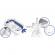 Cadita de baie cu dop de scurgere si pernita inclusa ricokids rk-280 - albastru