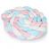 Protectie laterala pentru patut impletita 3 m ricokids 722105 - albastru - roz