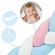 Protectie laterala pentru patut impletita 3 m ricokids 722105 - albastru - roz
