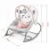 Balansoar multifunctional cu vibratii, panda, 3 jucarii, nukido 705102, roz