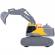 Excavator dickie toys volvo tracked excavator 23 cm cu lumini si sunete