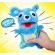 Jucarie de plus simba screamerz bear 30 cm cu sunete