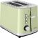 Prajitor de paine ecg st 2766 vintage olive, 925 w, 2 felii, 7 niveluri de