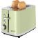 Prajitor de paine ecg st 2766 vintage olive, 925 w, 2 felii, 7 niveluri de