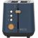Prajitor de paine ecg st 2768 timber petrol, 925 w, 2 felii, 7 trepte, otel