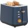 Prajitor de paine ecg st 2768 timber petrol, 925 w, 2 felii, 7 trepte, otel