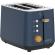 Prajitor de paine ecg st 2768 timber petrol, 925 w, 2 felii, 7 trepte, otel