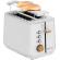 Prajitor de paine ecg st 2768 timber white, 925 w, 2 felii, 7 trepte, otel