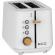 Prajitor de paine ecg st 2768 timber white, 925 w, 2 felii, 7 trepte, otel