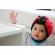 Casca protectie bebelusi cu spuma flexibila ultrausoara si reglabila, 7-24 luni, rosie, safehead baby ladybird