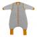 Sac de dormit cu picioruse si maneca lunga detasabila gray mottled stripes 70 cm + manseta 2.5 tog