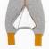 Sac de dormit cu picioruse si maneca lunga detasabila gray mottled stripes 70 cm + manseta 2.5 tog