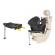 Carucior compact premium carrello ultra 4 in 1 i-size 40-87 cm cu baza isofix antique beige