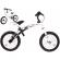 Bicicleta fara pedale cu frana si cadru variabil, roti gonflabile, boomerang sportrike - alb