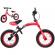 Bicicleta fara pedale cu frana si cadru variabil, roti gonflabile, boomerang sportrike - rosu