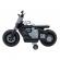 Motocicleta electrica future qls-805, roti din plastic + 2 roti ajutatoare, 88x46x56 cm, putere 25w - alb