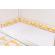 Aparatori cuburi pentru pat casuta montesorri 90x200 cm model albinute galben
