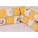 Aparatori cuburi pentru pat casuta montesorri 90x200 cm model albinute galben