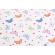 Cearsaf patut 120x60 cm bumbac 100% model fluturasi